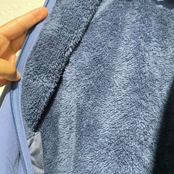 NEW Columbia Full Zip Hooded Omni-Wind Waterproof Breathable Jacket Blue Medium - Picture 12 of 16